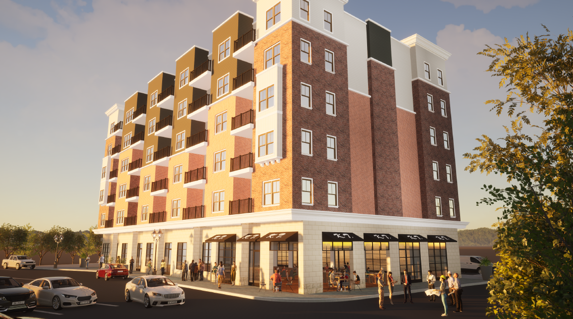 Mid-Rise Apartments architecture projects by The WisdomTree Group