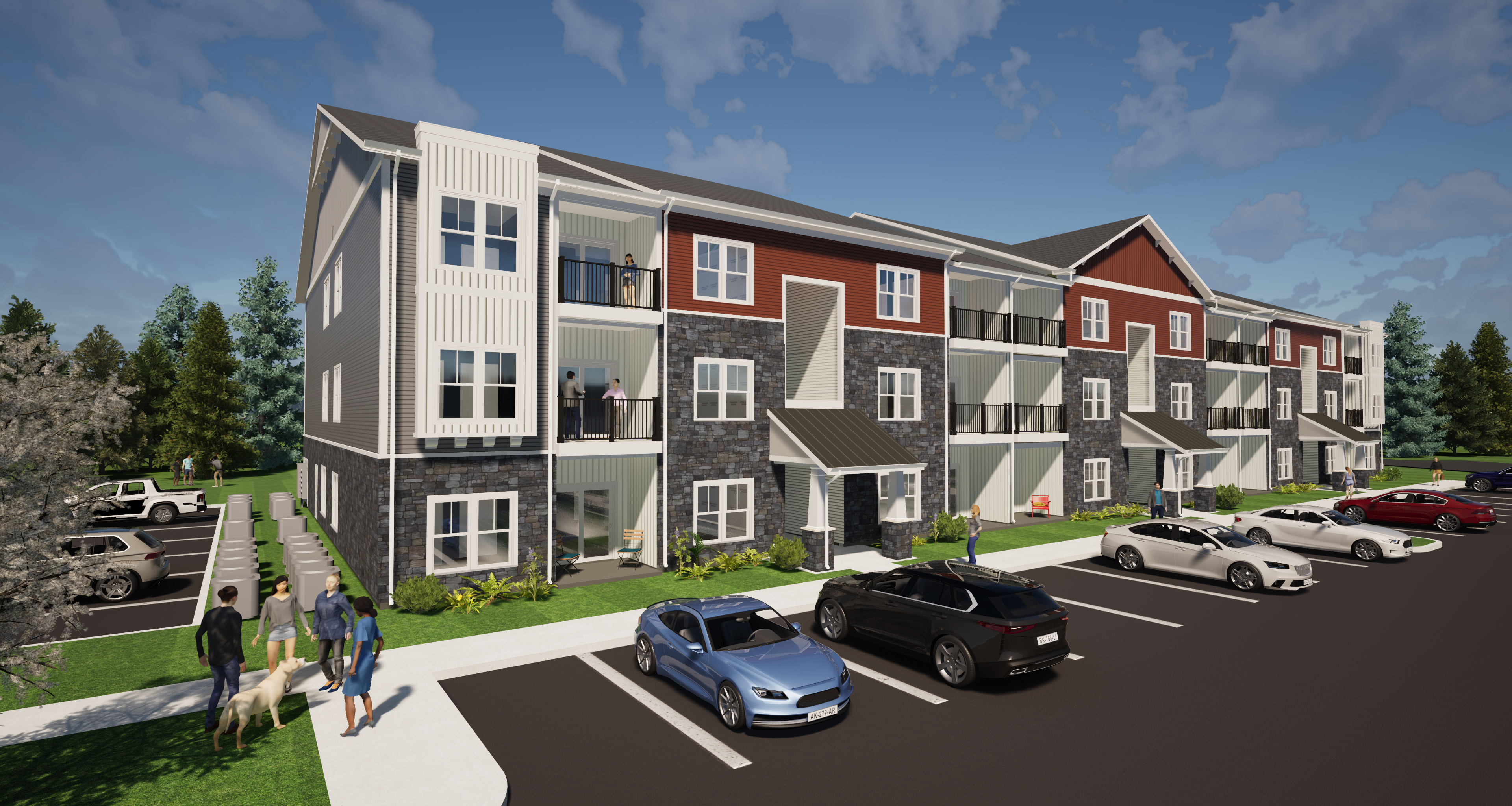 Multi-Family Garden Style architecture projects by The WisdomTree Group